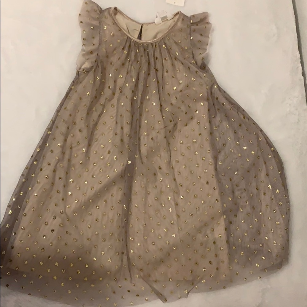 Gold polka dot party dress from H&M